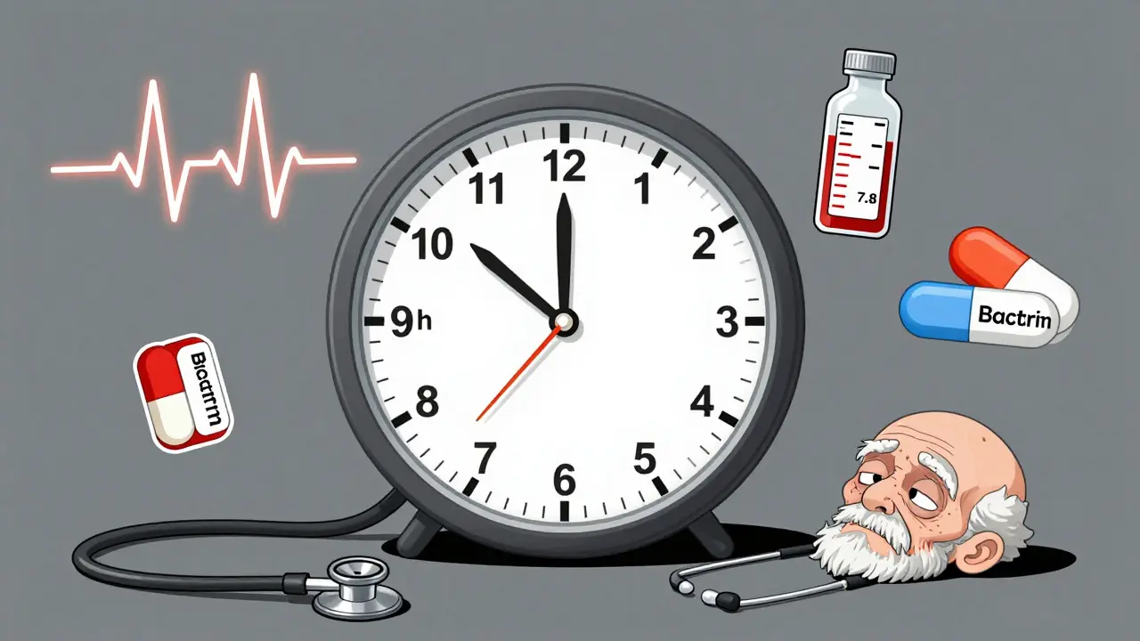 A clock ticking 48-72 hours with rising potassium levels and dangerous ECG spikes near blood pressure pills.