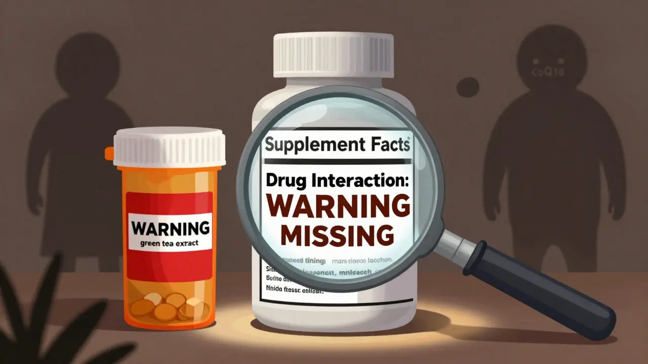 Supplement Labels and Drug Interaction Warnings: How to Read Them