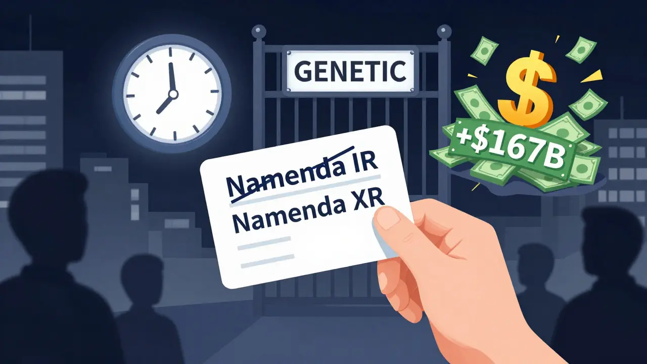 Patient confused by new drug formula while corporate profits rise from delayed generics.