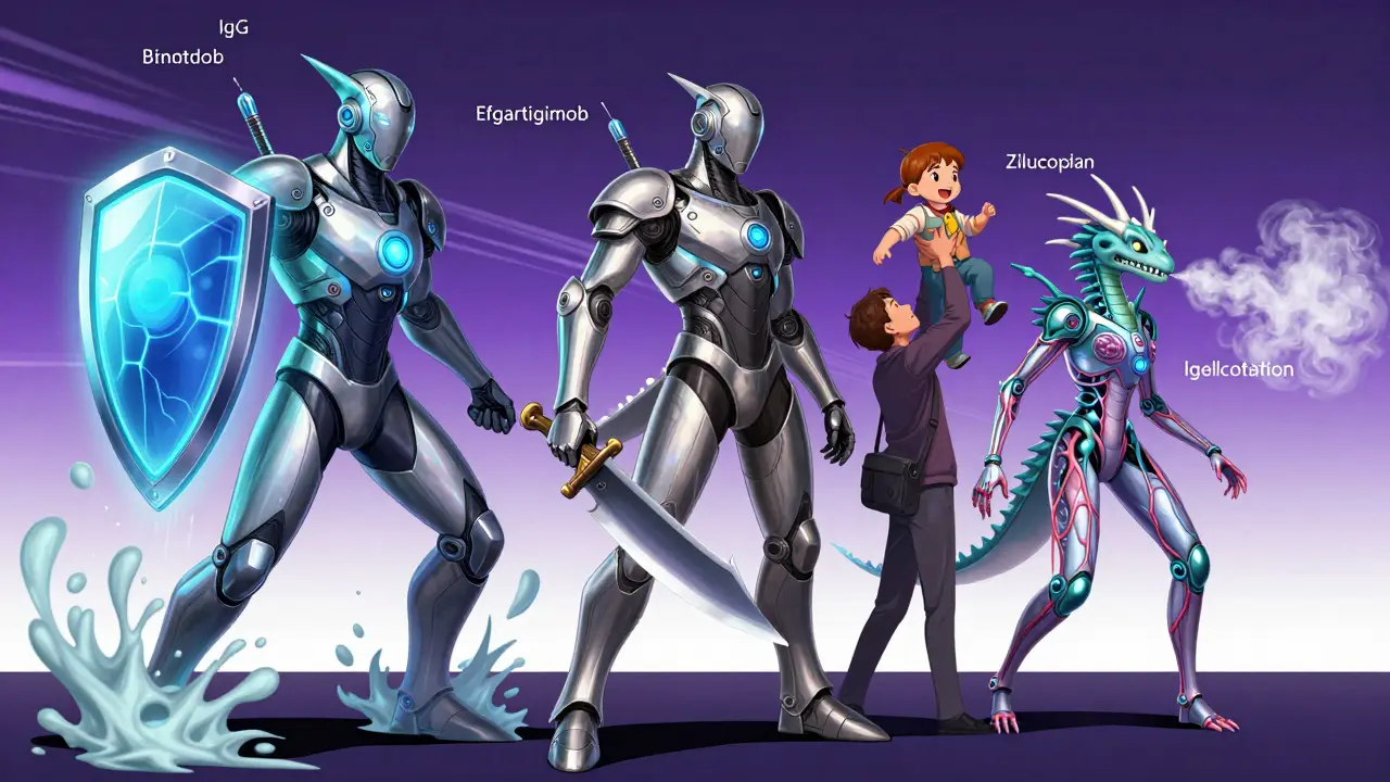 Three biologic treatments as futuristic warriors protecting nerve-muscle communication.